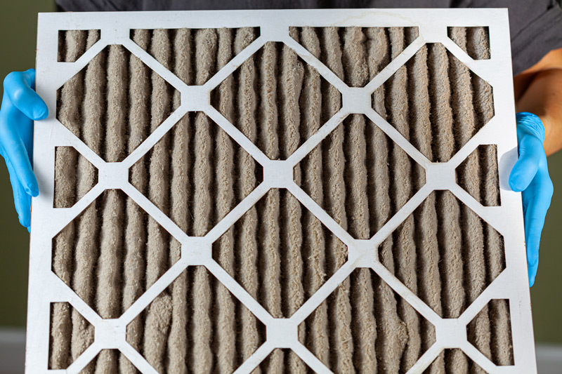 A HEPA filter for an HVAC unit.