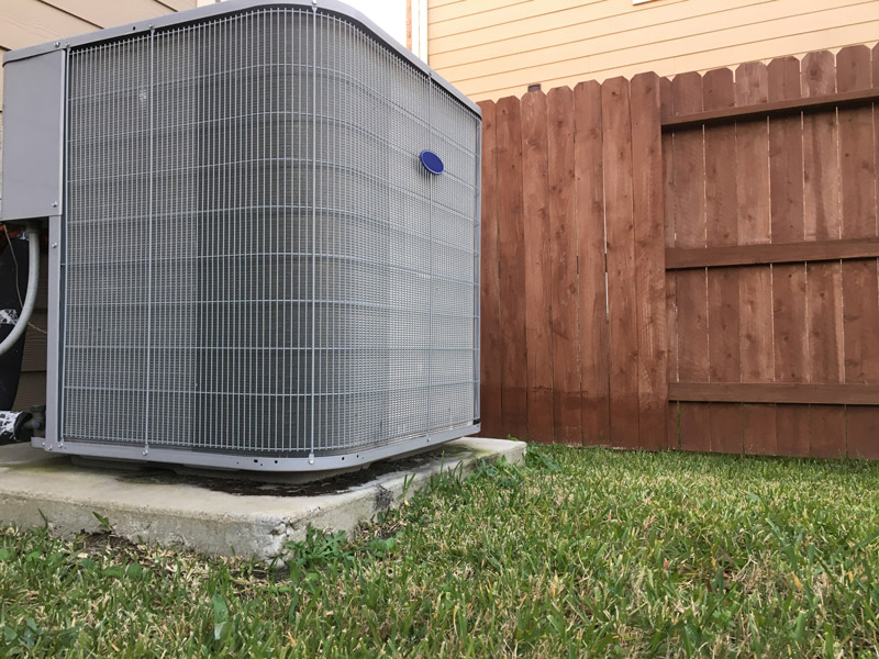 An outdoor A/C unit.